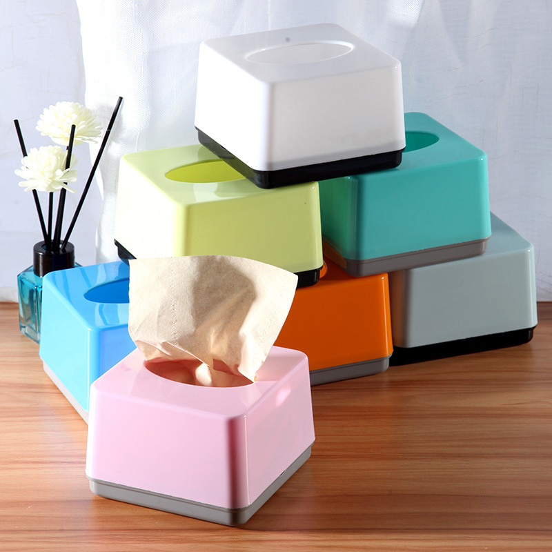 Commercial Printing Usa - Z. 業務用グレードの正方形プラスチックティッシュボックス、家庭、レストラン、リビングルーム用、引き出しタイプ、ロゴ印刷可能、組み立て簡単なティッシュボックス