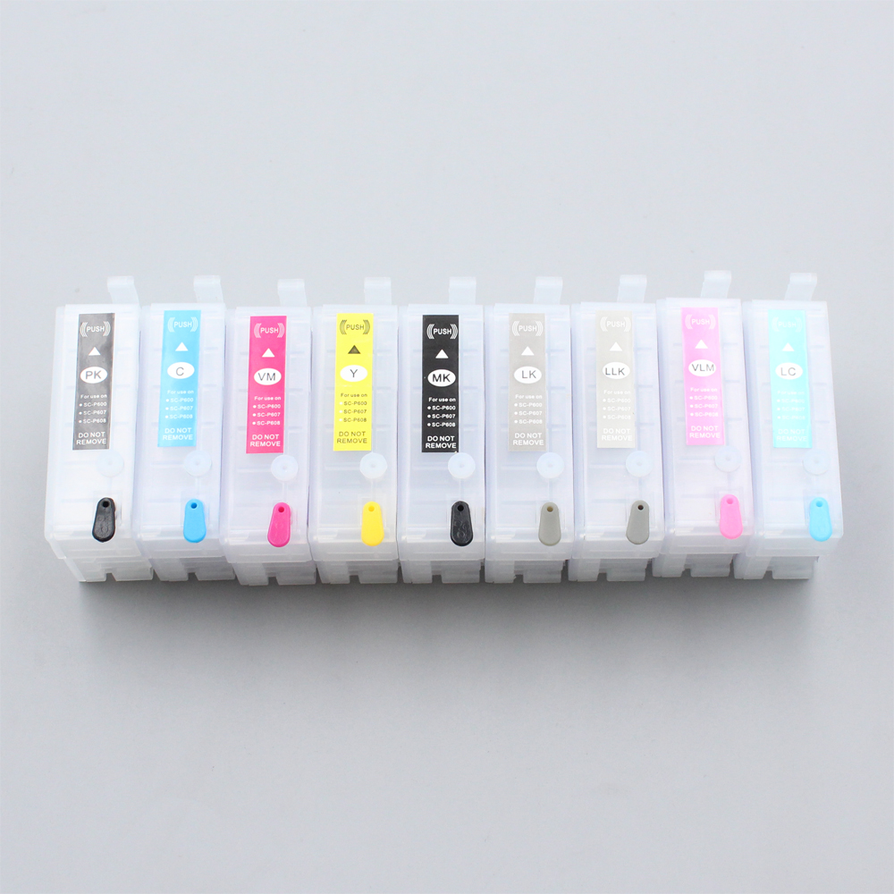 Solvent Printer Ink - 30 ミリリットル/PC 空の詰め替えインクカートリッジチップなしエプソン SureColor SC-P600 SC-P607