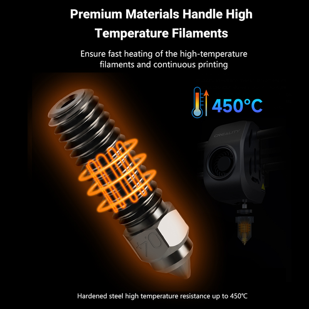 Ender 3 V3 KEノズル真鍮メッキ銅硬化鋼高速3Dプ - Creality Printer Ender 3 V3 のレビューと価格