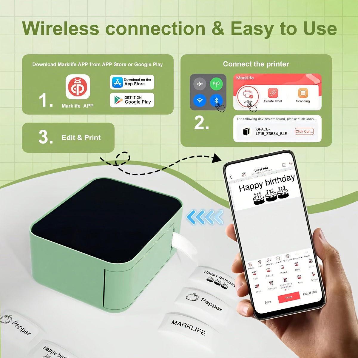 Marklife P15 ポータブルプリンタ Bluetoo - Commercial Printing Network のレビューと価格