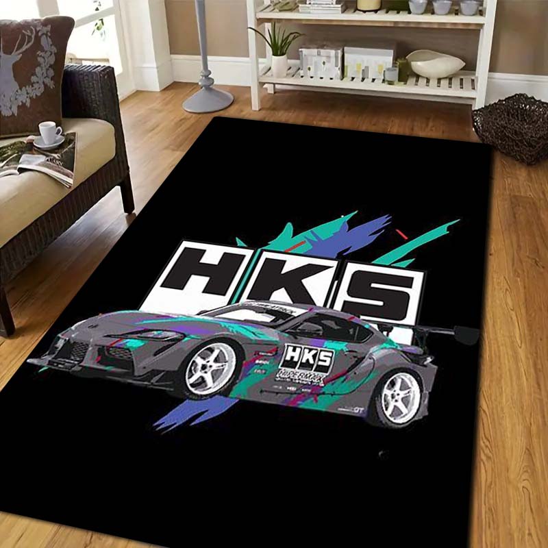 3DレーシングH-HKSプリントエリアラグ滑り止めフロアマッ - Commercial Printing Usa のレビューと価格