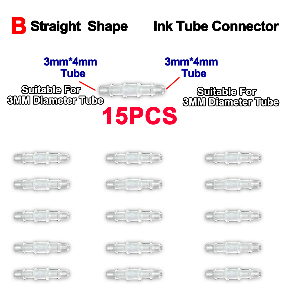 15 個エコ溶剤ストレート/Y 形状インクチューブコネクタフ - Solvent Printer Ink のレビューと価格